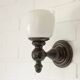 Set of 4 Vintage Lamps Wooden Wall Sconces Rustic Hand-turned Lighting