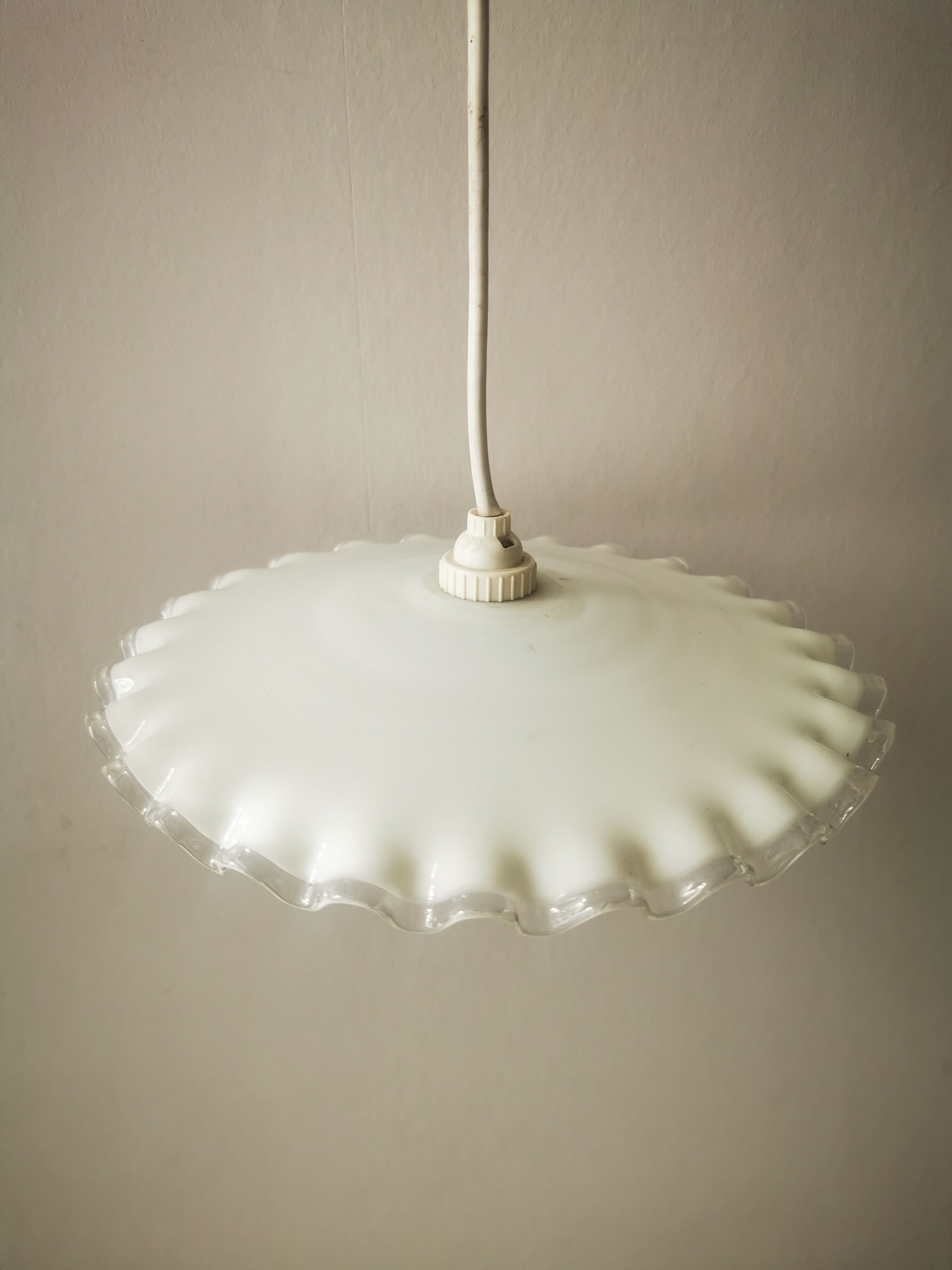 Opaline lace pendant lampshade