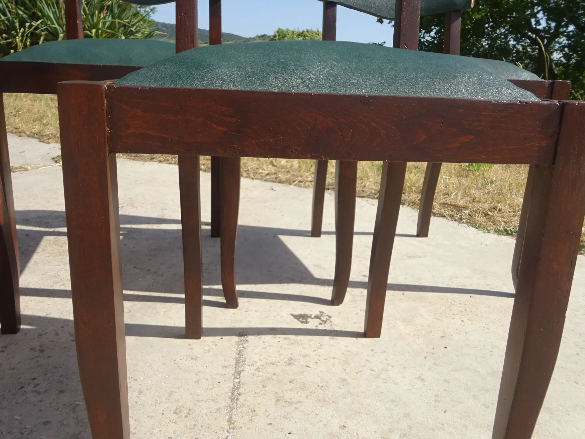 Chaises Art Déco restaurées, lot de 6