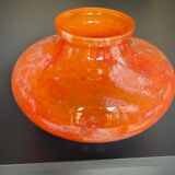 Large art-deco vase le lorrain glassware Daum Nancy 1925