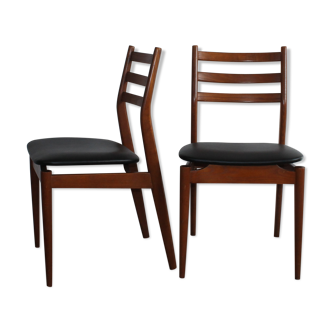 Paire de chaises scandinaves des années 60