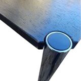 USM Haller desk table – black oak veneer top