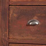 Ancienne commode rouge marron (vers 1920)