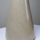 Art Deco conical vase in crackled beige earthenware, circa 1930-1950.