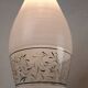 Lunel vintage textured glass pendant light, 1960s French design