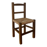 Rustic straw chair