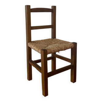 Rustic straw chair