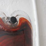 Vintage Glass Sconces by Per Lutken for Holmegaard, 1970s, Set of 2