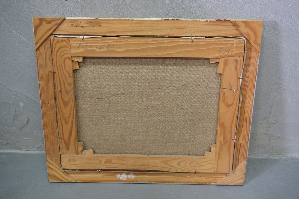 Swedish modern painting, 1970s Börje Nettelbring (1913-1986). oil on canvas. framed.