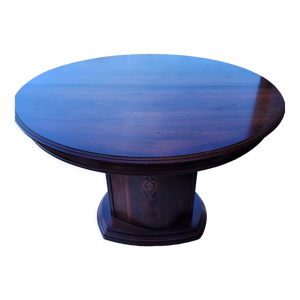 table ronde en acajou