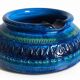 Bitossi Large Ashtray by Aldo Londi, Rimini Blu Ceramic, Italy, 1960s