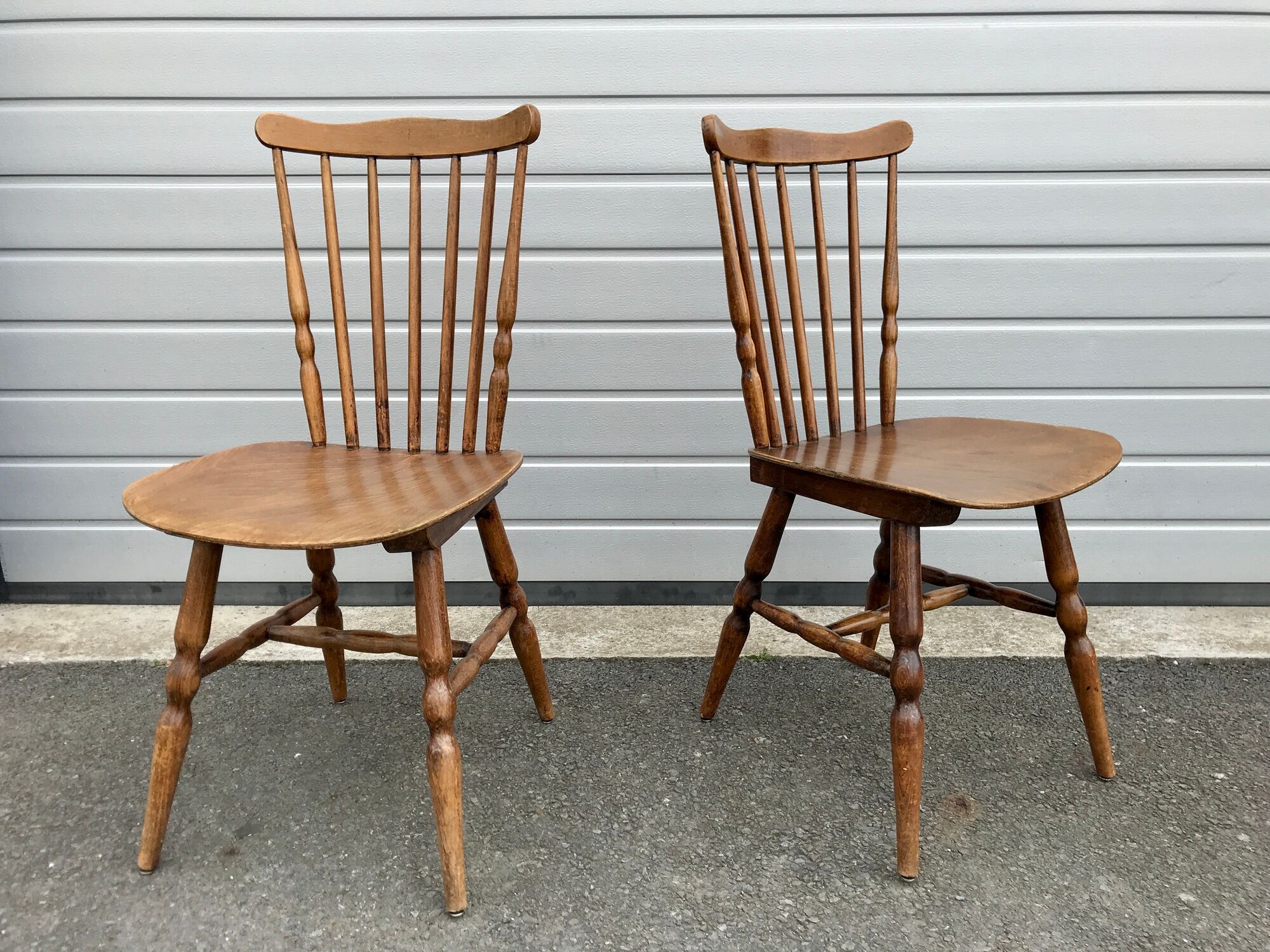 10 bistro chairs troquet "menuet" baumann 1970