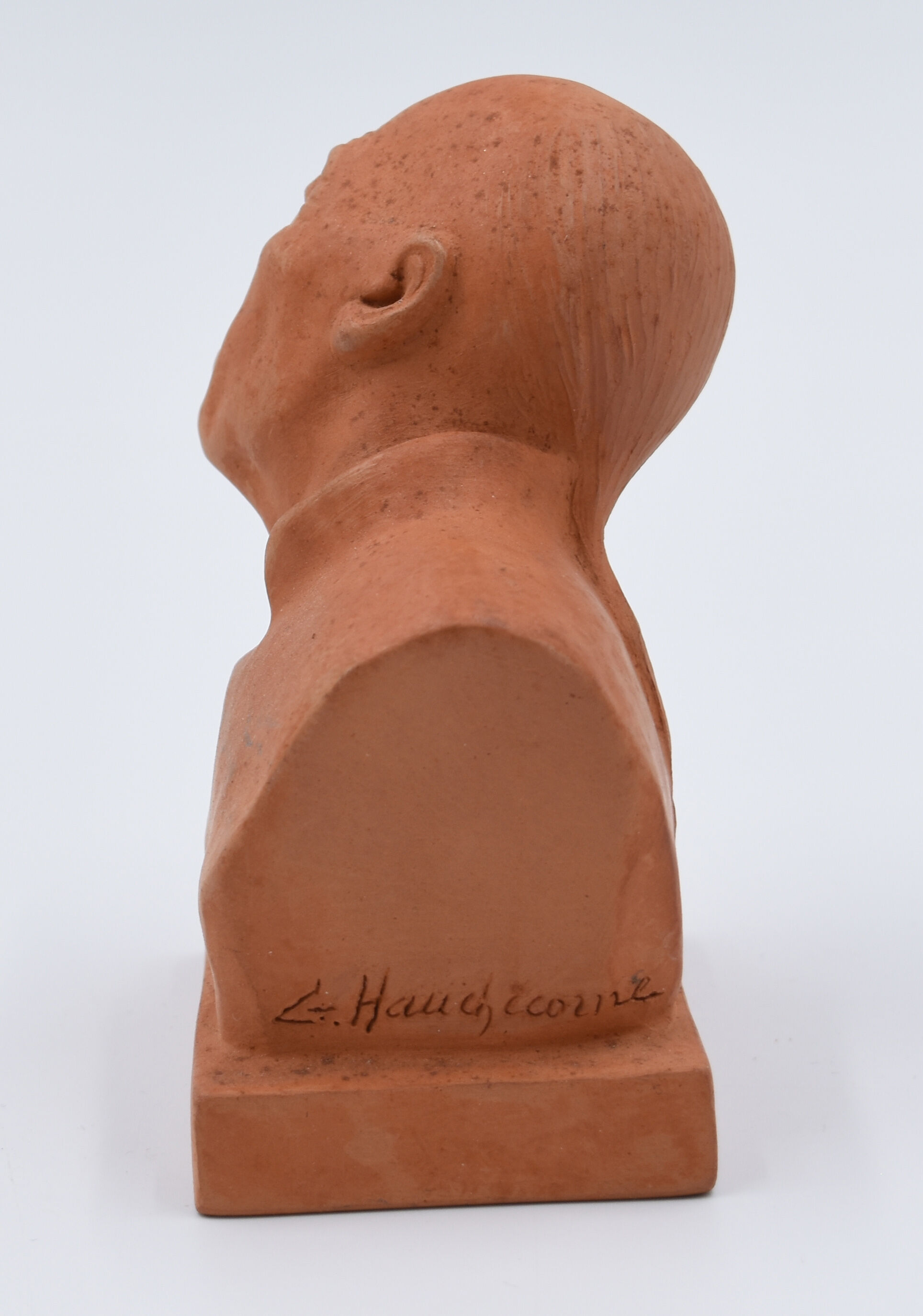 Gaston hauchecorne sculpture bust terre cuite "chinese thinker" art deco 1930