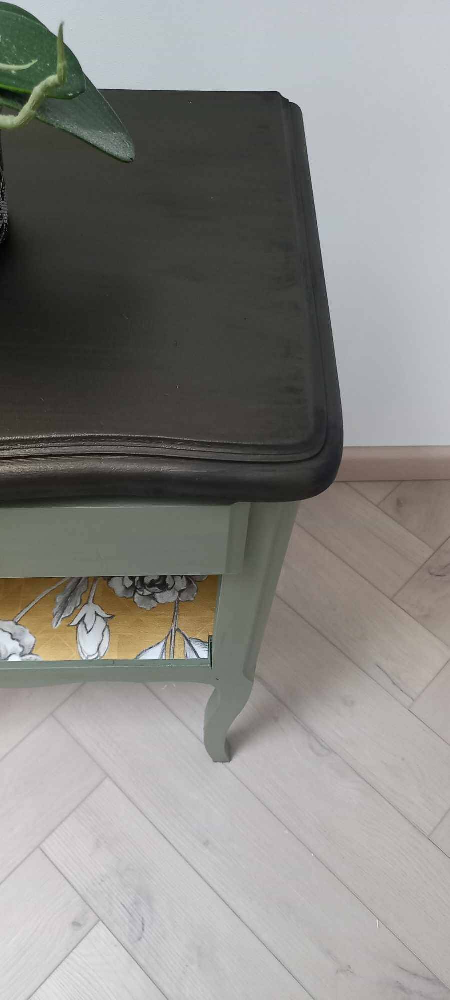 Revamped vintage bedside or occasional cabinet