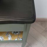 Revamped vintage bedside or occasional cabinet