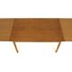 Oak "wallet" dining table, Sweden, 1960s
