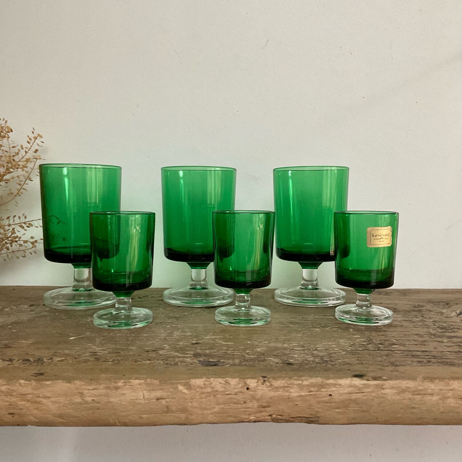 6 LUMINARC “cavalier” glasses