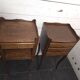Pair of oak bedside tables