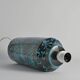 Black and Turquoise Ceramic Table Lamp by Avino Bagni, Italy, 1960s