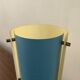 Vintage lamp 50s-60s metal sky blue and plexiglass