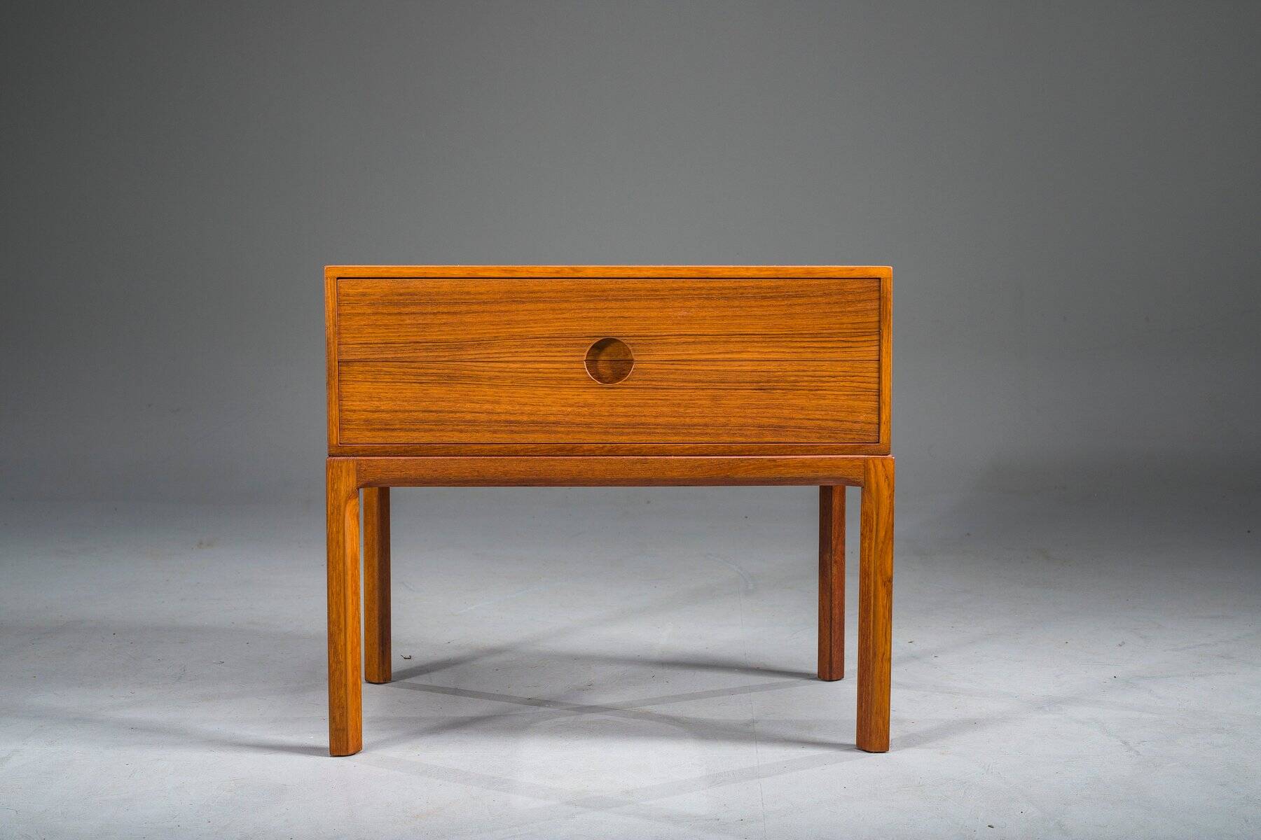 Mid-century modern no. 384 teak bedside table by Aksel Kjersgaard, Denmark, 1960s