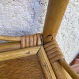 Vintage rattan shelf