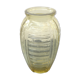 Old vase art de glass vintage yellow mould
