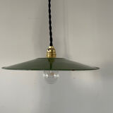 Old enameled metal lampshade