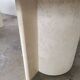 Oval coffee table in travertine, marble from the 70s/80s