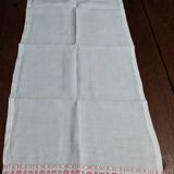 Series of three linen thread table runners from the early 20th century