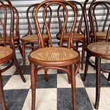 Set of 7 Thonet bistro chairs