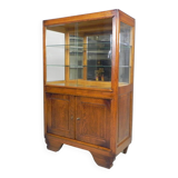 Art Deco display cabinet with sliding glass doors