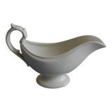 Old earthenware sauceboat Creil-Montereau 19th century