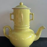 Vintage teapot with yellow filter