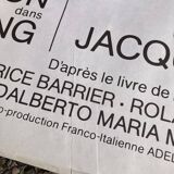 Affiche de cinéma originale, Le Gang avec Alain Delon et Maurice Barrier