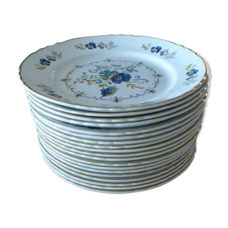 Set de 20 assiettes plates