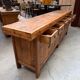 Buffet brutaliste en vieux sapin