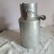 Milk jug whole milk can in vintage aluminum