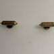 Pair of brass wall lights from the mid-century by N Leuchten, 1960s, Germany.