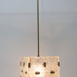 Glass Cube hanging for Kamenický Šenov, 1970s