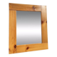 Wooden mirror, Maison Regain pine, 1980, 40x35