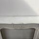 Louis XV style fireplace Model Pompadour White Carrara marble 20th century
