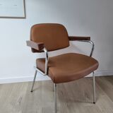 Vintage two-tone skai armchair