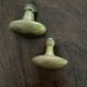 Antique brass door handles