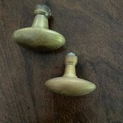 Antique brass door handles