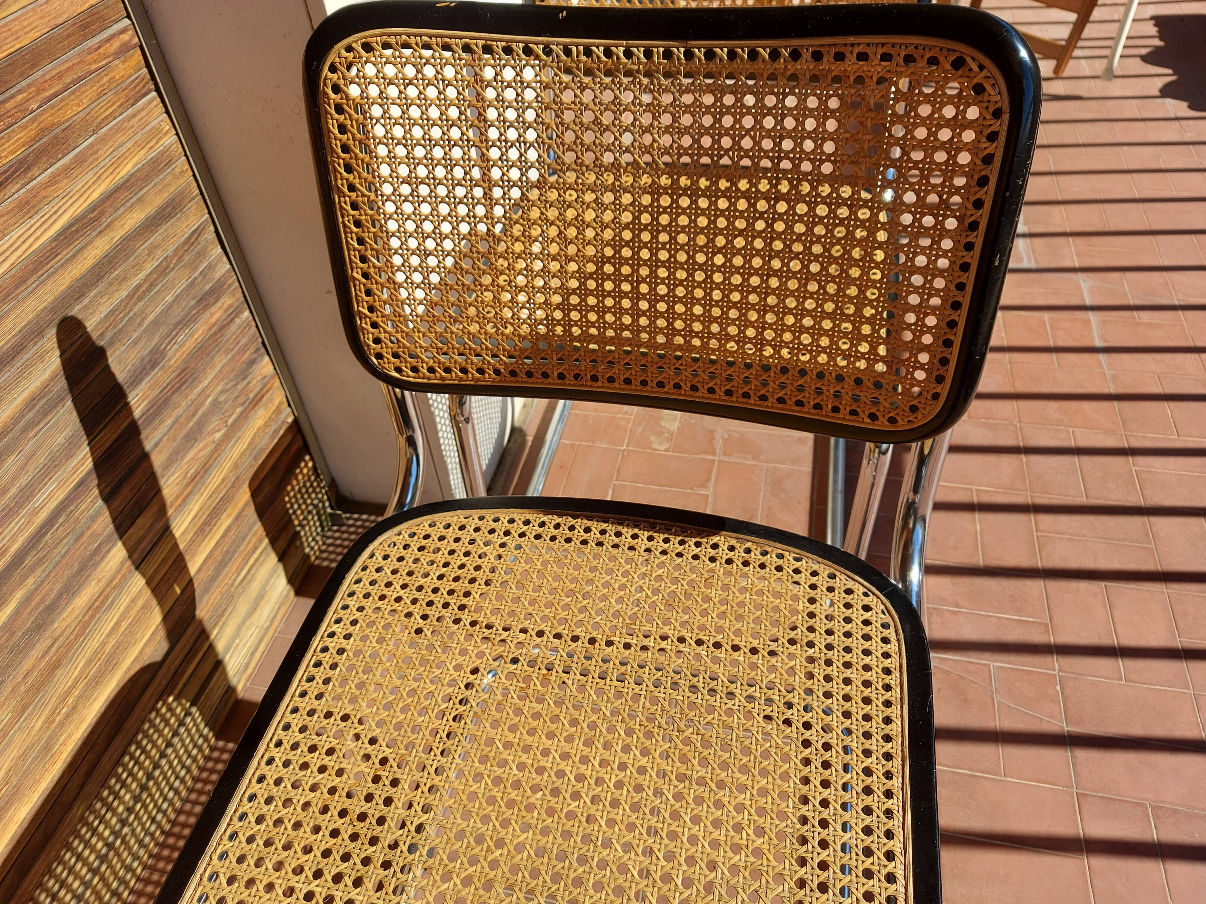 3 chairs Marcel Breuer B32