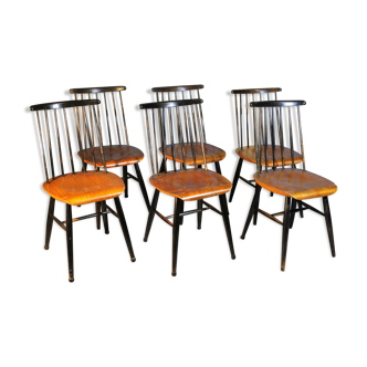 "Fanett" chairs by Ilmari Tapiovaraa 1950s