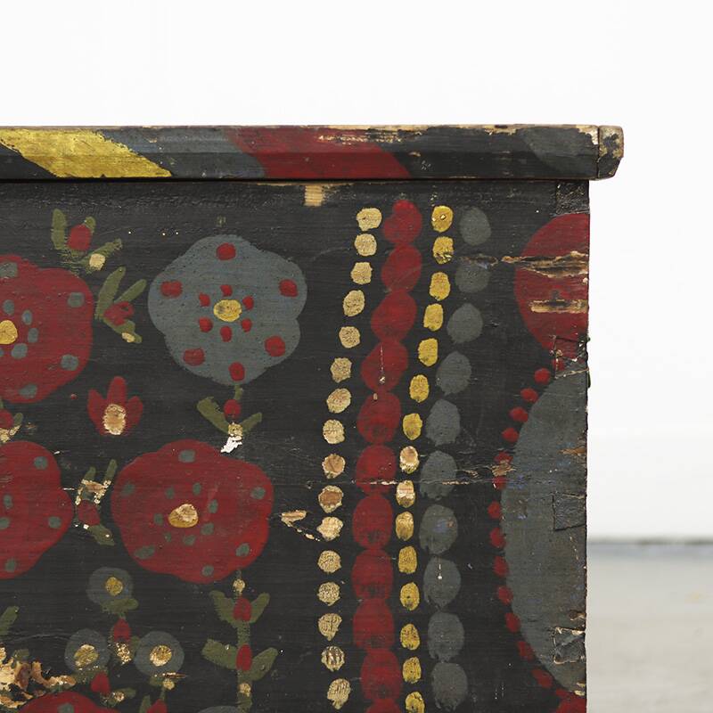 Painted Folk Art Bridal Chest