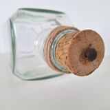Glass bottle and cork stopper