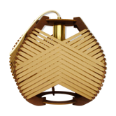 Lampe camel tissée à poser